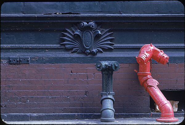 [29 Views of New York Streets, Including Building Facades, Sidewalk Graffiti, and Advertisements], Walker Evans (American, St. Louis, Missouri 1903–1975 New Haven, Connecticut), Color film transparency
