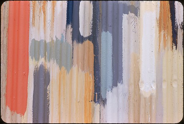[19 Views of Painted Walls and Building Facades, Possibly for "Color Accidents" Series], Walker Evans (American, St. Louis, Missouri 1903–1975 New Haven, Connecticut), Color film transparency 
