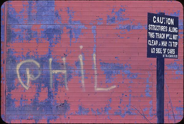 [19 Views of Painted Walls and Building Facades, Possibly for "Color Accidents" Series], Walker Evans (American, St. Louis, Missouri 1903–1975 New Haven, Connecticut), Color film transparency