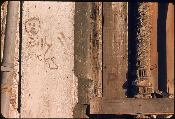 [19 Views of Painted Walls and Building Facades, Possibly for "Color Accidents" Series], Walker Evans (American, St. Louis, Missouri 1903–1975 New Haven, Connecticut), Color film transparency
