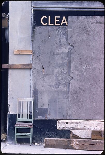 [19 Views of Painted Walls and Building Facades, Possibly for "Color Accidents" Series], Walker Evans (American, St. Louis, Missouri 1903–1975 New Haven, Connecticut), Color film transparency