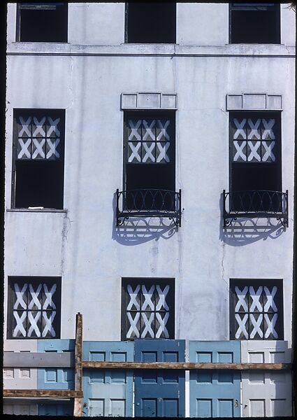 [19 Views of Painted Walls and Building Facades, Possibly for "Color Accidents" Series], Walker Evans (American, St. Louis, Missouri 1903–1975 New Haven, Connecticut), Color film transparency