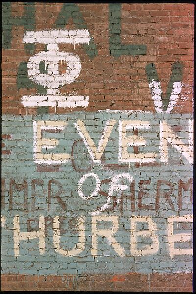 [19 Views of Painted Walls and Building Facades, Possibly for "Color Accidents" Series], Walker Evans (American, St. Louis, Missouri 1903–1975 New Haven, Connecticut), Color film transparency