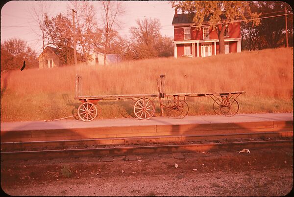 [14 Views of Wooden Mail Wagon and Railroad Depot], Walker Evans (American, St. Louis, Missouri 1903–1975 New Haven, Connecticut), Color film transparency