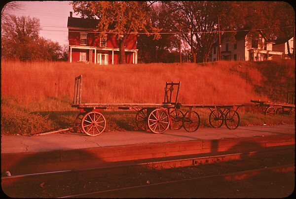 [14 Views of Wooden Mail Wagon and Railroad Depot], Walker Evans (American, St. Louis, Missouri 1903–1975 New Haven, Connecticut), Color film transparency