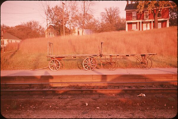 [14 Views of Wooden Mail Wagon and Railroad Depot], Walker Evans (American, St. Louis, Missouri 1903–1975 New Haven, Connecticut), Color film transparency