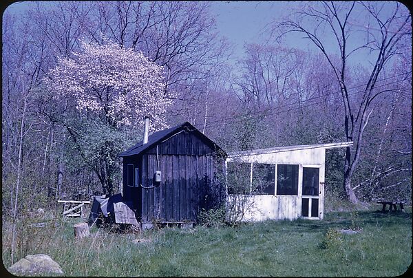 [4 Views of Jane Ninas Evans's Studio and Screened Porch, Old Lyme, Connecticut], Walker Evans (American, St. Louis, Missouri 1903–1975 New Haven, Connecticut), Color film transparency