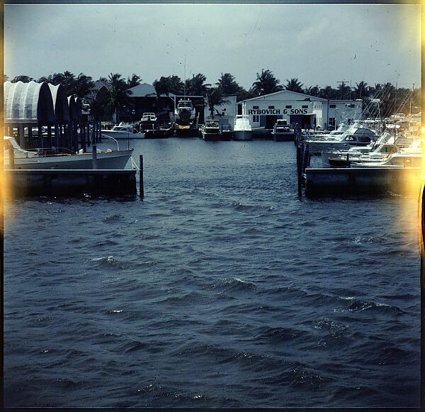 [358 Views of Boats and Marina, Rybovich Boat Works, Florida], Walker Evans (American, St. Louis, Missouri 1903–1975 New Haven, Connecticut), Color film transparency