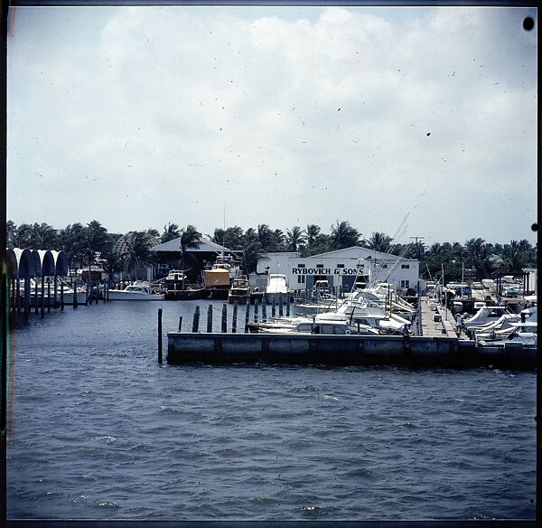 [358 Views of Boats and Marina, Rybovich Boat Works, Florida], Walker Evans (American, St. Louis, Missouri 1903–1975 New Haven, Connecticut), Color film transparency