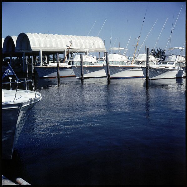 [358 Views of Boats and Marina, Rybovich Boat Works, Florida], Walker Evans (American, St. Louis, Missouri 1903–1975 New Haven, Connecticut), Color film transparency