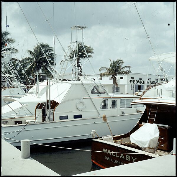 [358 Views of Boats and Marina, Rybovich Boat Works, Florida], Walker Evans (American, St. Louis, Missouri 1903–1975 New Haven, Connecticut), Color film transparency