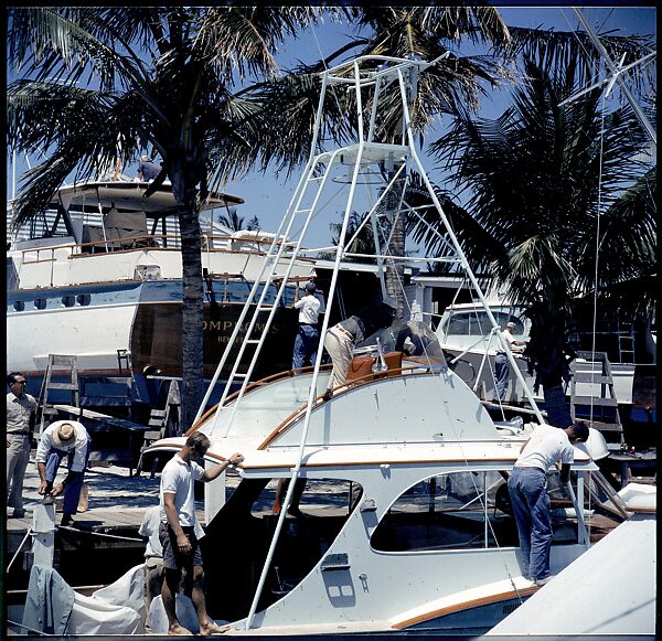 [358 Views of Boats and Marina, Rybovich Boat Works, Florida], Walker Evans (American, St. Louis, Missouri 1903–1975 New Haven, Connecticut), Color film transparency