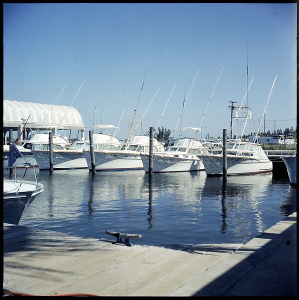 [358 Views of Boats and Marina, Rybovich Boat Works, Florida], Walker Evans (American, St. Louis, Missouri 1903–1975 New Haven, Connecticut), Color film transparency