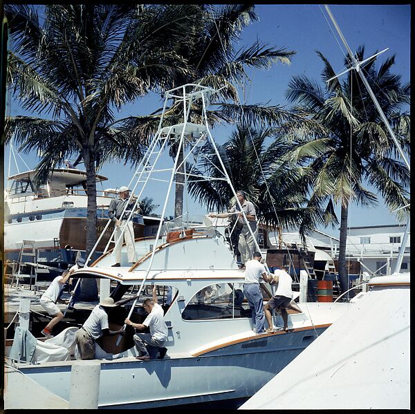 [358 Views of Boats and Marina, Rybovich Boat Works, Florida], Walker Evans (American, St. Louis, Missouri 1903–1975 New Haven, Connecticut), Color film transparency