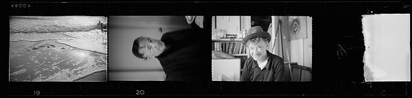 [Seascape and 2 Portraits of Walker Evans], Walker Evans (American, St. Louis, Missouri 1903–1975 New Haven, Connecticut), Film negative 