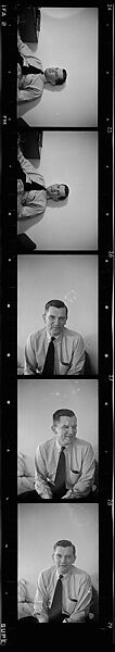 [15 Portraits of George Ross Leighton], Walker Evans (American, St. Louis, Missouri 1903–1975 New Haven, Connecticut), Film negative