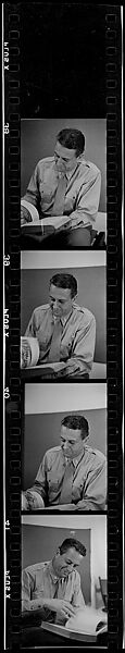 [18 Portraits of Lieutenant Colonel Alexander Henderson], Walker Evans (American, St. Louis, Missouri 1903–1975 New Haven, Connecticut), Film negative 