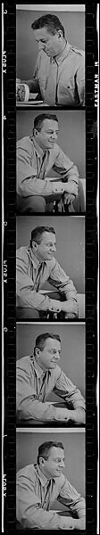 [18 Portraits of Lieutenant Colonel Alexander Henderson], Walker Evans (American, St. Louis, Missouri 1903–1975 New Haven, Connecticut), Film negative