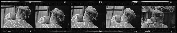 [17 Portraits of Eunice Clark Jessup with Baby], Walker Evans (American, St. Louis, Missouri 1903–1975 New Haven, Connecticut), Film negative