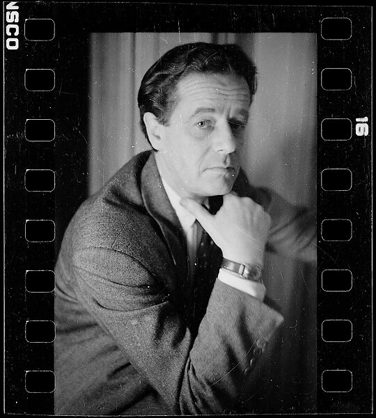 [Two Portraits of James Stern and Two Portraits of Louis Kronenberger at a Party at Harvey Breit's, New York City], Walker Evans (American, St. Louis, Missouri 1903–1975 New Haven, Connecticut), Film negative