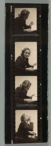 [15 Portraits of James Agee and Eleanor Clark], Walker Evans (American, St. Louis, Missouri 1903–1975 New Haven, Connecticut), Film negative