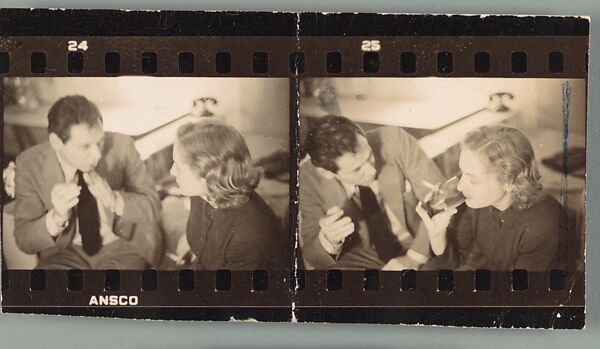 [15 Portraits of James Agee and Eleanor Clark], Walker Evans (American, St. Louis, Missouri 1903–1975 New Haven, Connecticut), Film negative
