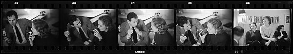 [15 Portraits of James Agee and Eleanor Clark], Walker Evans (American, St. Louis, Missouri 1903–1975 New Haven, Connecticut), Film negative