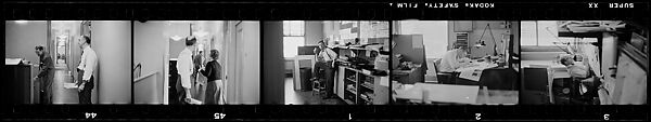[28 Portraits of Unidentified Men and Women in Fortune Magazine Offices and 2 Portraits of Jane Smith Evans at Home, New York City], Walker Evans (American, St. Louis, Missouri 1903–1975 New Haven, Connecticut), Film negative