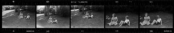 [132 Portraits of Two Young Girls, Possibly Iris and Eliza Mabry], Walker Evans (American, St. Louis, Missouri 1903–1975 New Haven, Connecticut), Film negative