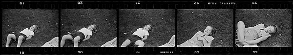 [132 Portraits of Two Young Girls, Possibly Iris and Eliza Mabry], Walker Evans (American, St. Louis, Missouri 1903–1975 New Haven, Connecticut), Film negative