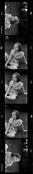 [132 Portraits of Two Young Girls, Possibly Iris and Eliza Mabry], Walker Evans (American, St. Louis, Missouri 1903–1975 New Haven, Connecticut), Film negative