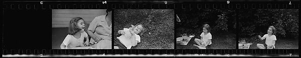 [132 Portraits of Two Young Girls, Possibly Iris and Eliza Mabry], Walker Evans (American, St. Louis, Missouri 1903–1975 New Haven, Connecticut), Film negative