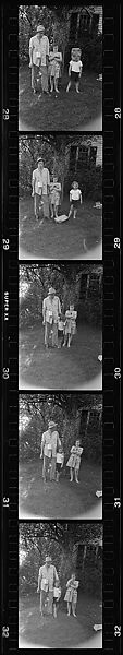 [132 Portraits of Two Young Girls, Possibly Iris and Eliza Mabry], Walker Evans (American, St. Louis, Missouri 1903–1975 New Haven, Connecticut), Film negative