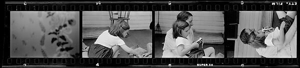 [132 Portraits of Two Young Girls, Possibly Iris and Eliza Mabry], Walker Evans (American, St. Louis, Missouri 1903–1975 New Haven, Connecticut), Film negative