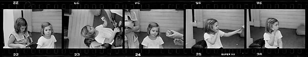 [132 Portraits of Two Young Girls, Possibly Iris and Eliza Mabry], Walker Evans (American, St. Louis, Missouri 1903–1975 New Haven, Connecticut), Film negative