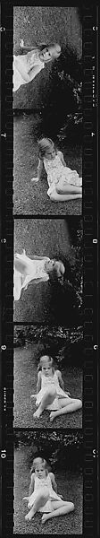 [132 Portraits of Two Young Girls, Possibly Iris and Eliza Mabry], Walker Evans (American, St. Louis, Missouri 1903–1975 New Haven, Connecticut), Film negative