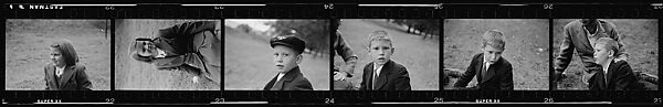 [104 Portraits of Young Girl and Boy on Lawn: "Alexander"], Walker Evans (American, St. Louis, Missouri 1903–1975 New Haven, Connecticut), Film negative 