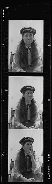 [7 Portraits of Jane Ninas Evans with Cigarette], Walker Evans (American, St. Louis, Missouri 1903–1975 New Haven, Connecticut), Film negative 