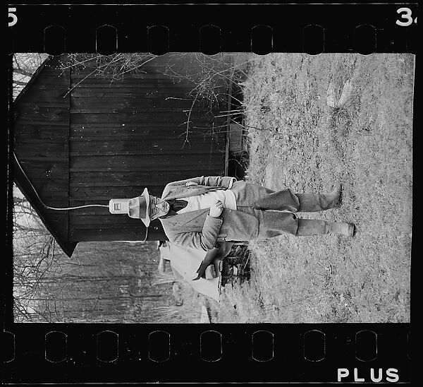 [29 Portraits of Jane Smith Evans, Walker Evans, and Young Boy, Possibly Michael Voorhees, and Views of Walker Evans's House in Old Lyme, Connecticut], Walker Evans (American, St. Louis, Missouri 1903–1975 New Haven, Connecticut), Film negative 