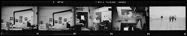 [10 Views of Unidentified Men and Women on Beach and Interiors], Walker Evans (American, St. Louis, Missouri 1903–1975 New Haven, Connecticut), Film negative 
