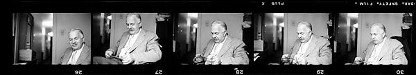 [12 Portraits of Ben Shahn], Walker Evans (American, St. Louis, Missouri 1903–1975 New Haven, Connecticut), Film negative