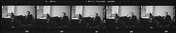 [33 Portraits of John McDonald in Office and Portraits of Two Unidentified Women], Walker Evans (American, St. Louis, Missouri 1903–1975 New Haven, Connecticut), Film negative