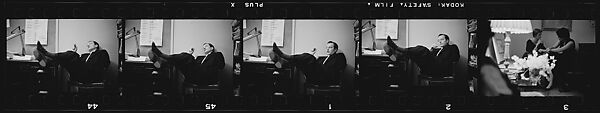 [33 Portraits of John McDonald in Office and Portraits of Two Unidentified Women], Walker Evans (American, St. Louis, Missouri 1903–1975 New Haven, Connecticut), Film negative