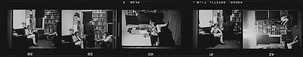[35 Portraits of James Agee, Jane Ninas Evans, and Others], Walker Evans (American, St. Louis, Missouri 1903–1975 New Haven, Connecticut), Film negative