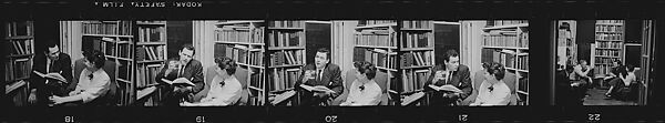 [35 Portraits of James Agee, Jane Ninas Evans, and Others], Walker Evans (American, St. Louis, Missouri 1903–1975 New Haven, Connecticut), Film negative