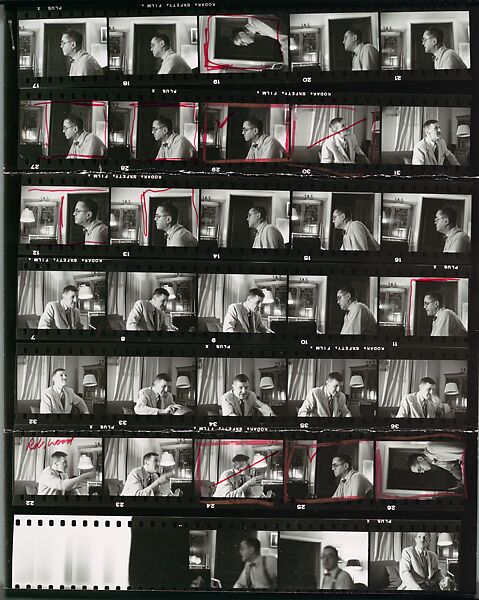 [38 Portraits of Wilder Hobson and Rob Wood at the Hobson Home, Princeton, New Jersey], Walker Evans (American, St. Louis, Missouri 1903–1975 New Haven, Connecticut), Film negative