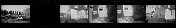 [64 Portraits of Anthony West and Lily Emmet West on Lawn and Views of House, Possibly Stonington, Connecticut], Walker Evans (American, St. Louis, Missouri 1903–1975 New Haven, Connecticut), Film negative
