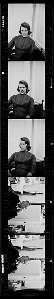 [76 Portraits of Penelope Andrews and Walker Evans], Walker Evans (American, St. Louis, Missouri 1903–1975 New Haven, Connecticut), Film negative