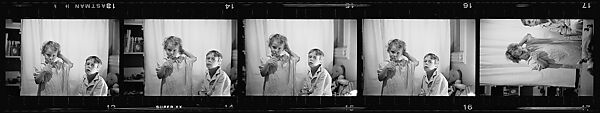 [59 Portraits of Young Girl and Boy, Possibly Children of Dorothy Brett], Walker Evans (American, St. Louis, Missouri 1903–1975 New Haven, Connecticut), Film negative