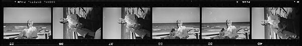 [193 Portraits of Unidentified Man and Woman at Beach House], Walker Evans (American, St. Louis, Missouri 1903–1975 New Haven, Connecticut), Film negative